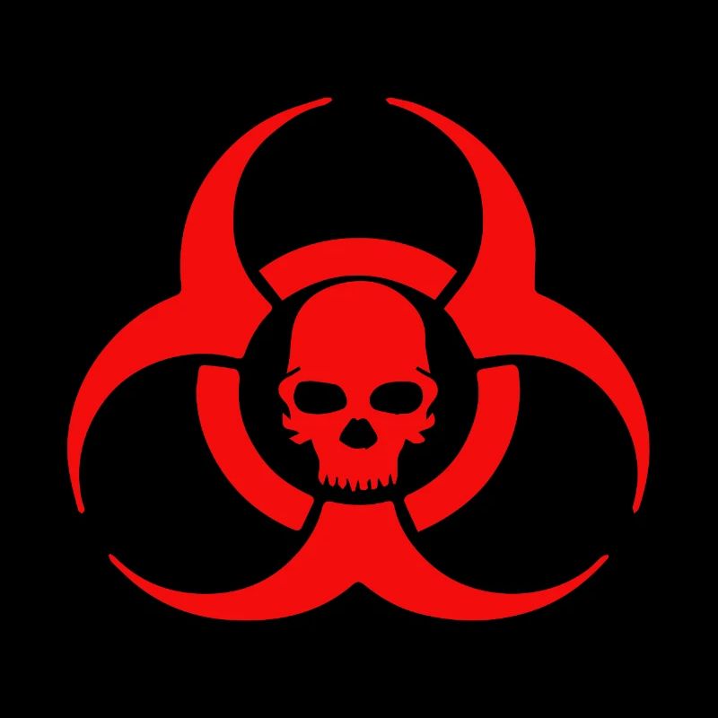 Icône de crâne Biohazard