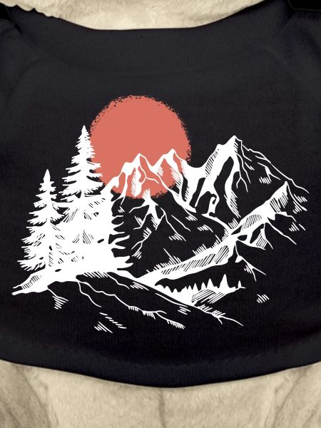 Mountain Sunset Silhouette