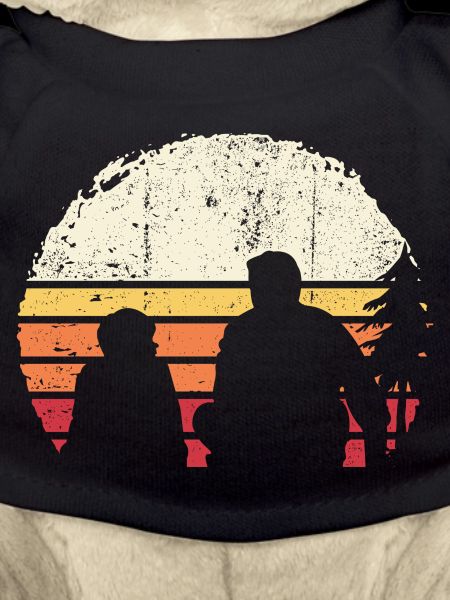 Sunset Silhouette on Beach