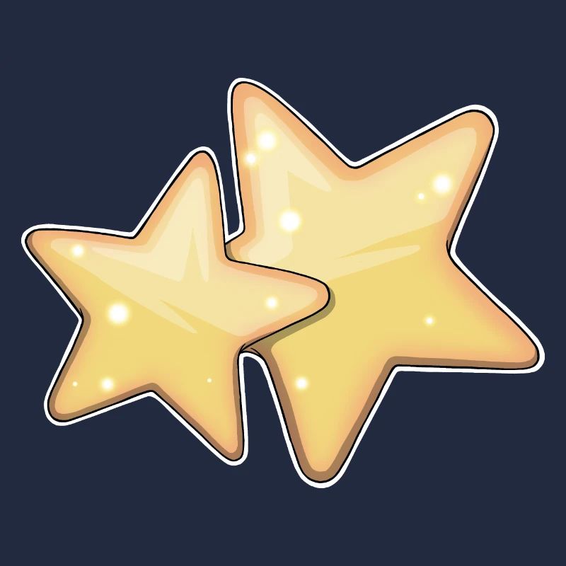 Glowing Starry Pattern Design for Apparel