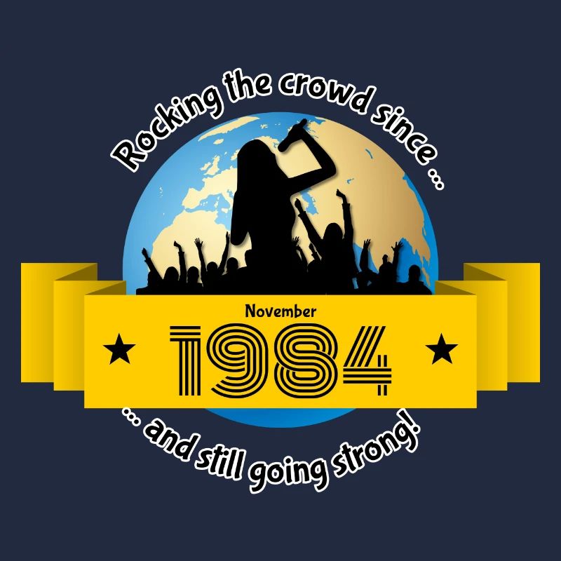 40. Geburtstag Rocking the crowd since 11/1984