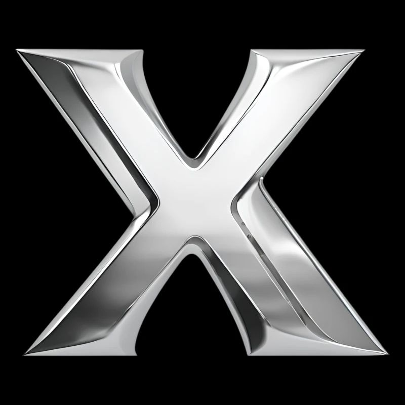 Chrome ,, X " Métallisé