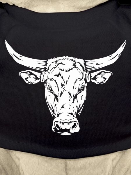 Bull Head Silhouette Design