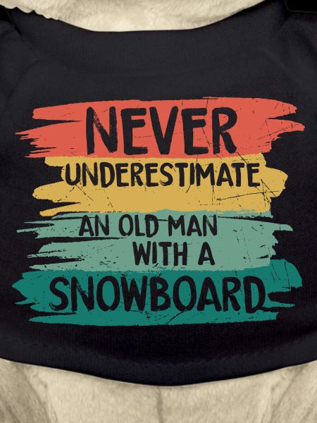 Never underestimate old snowboarder