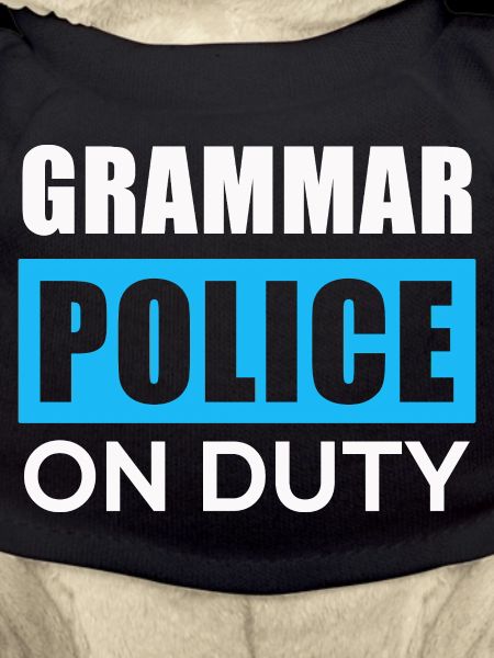 Grammatikpolizei im Einsatz
