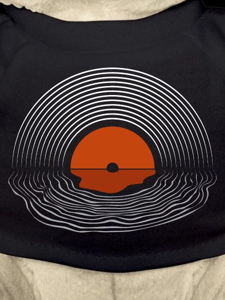 Abstract Sunset Line Art Design