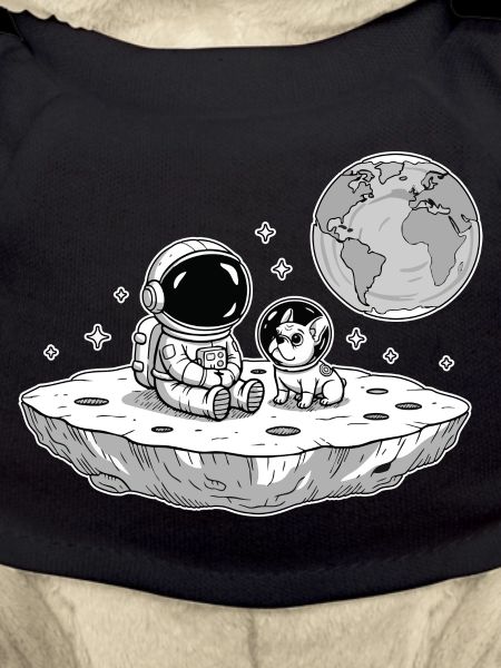 Astronaut Dog Bulldog Space