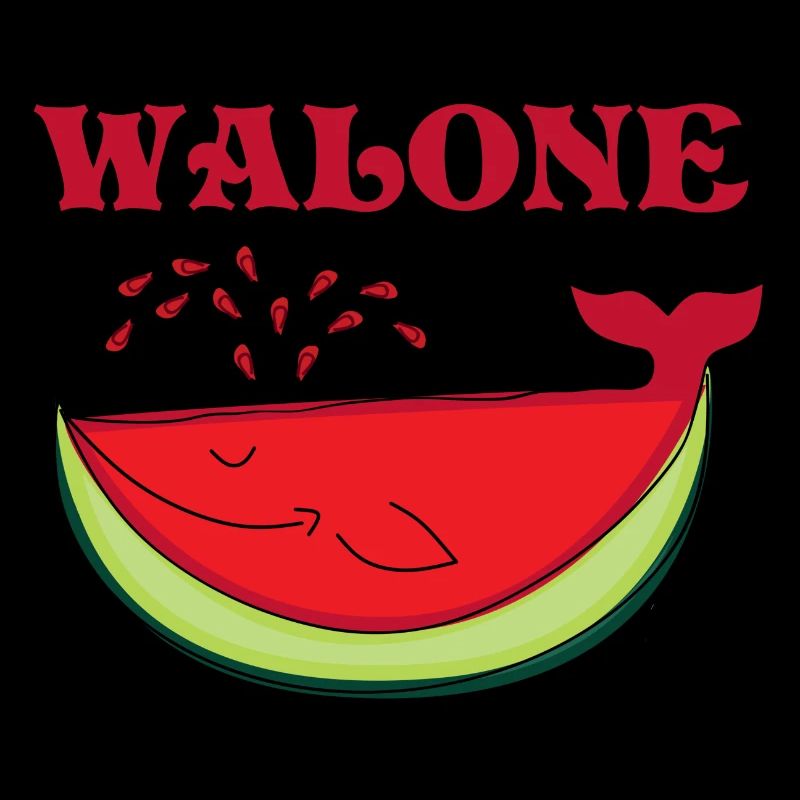 Walone Wal Wassermelone Melone Süße Geschenk Idee