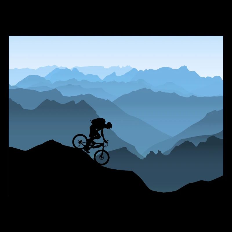 Mountain bikers in the mountains