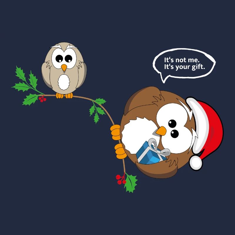 Weihnachten Eule Weihnachtsgeschenk Geschenk