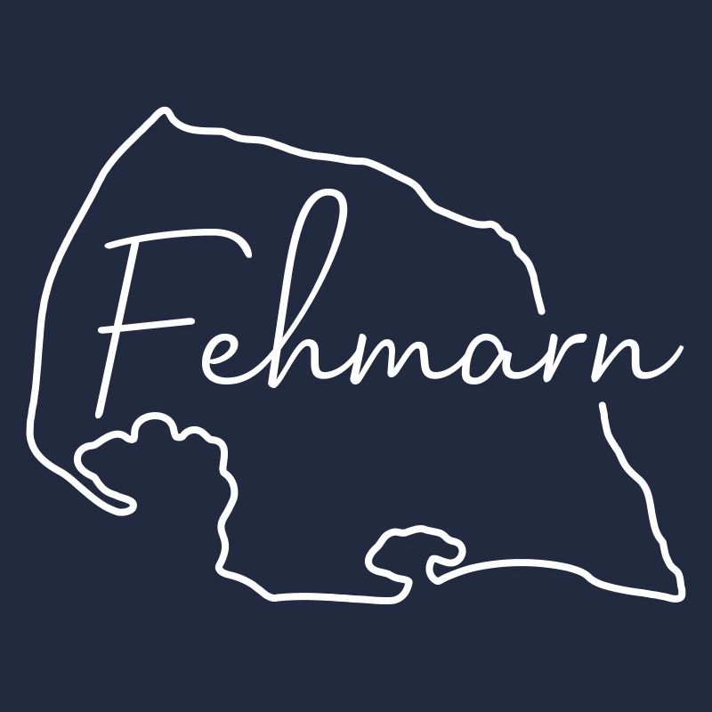 Fehmarn | Map line art minimalism