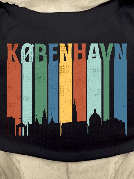 København Neon Skyline Pattern