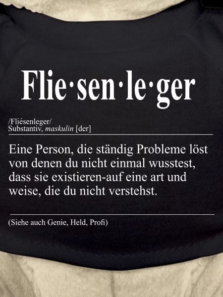 Fliesenleger Lustige Berufs Definition