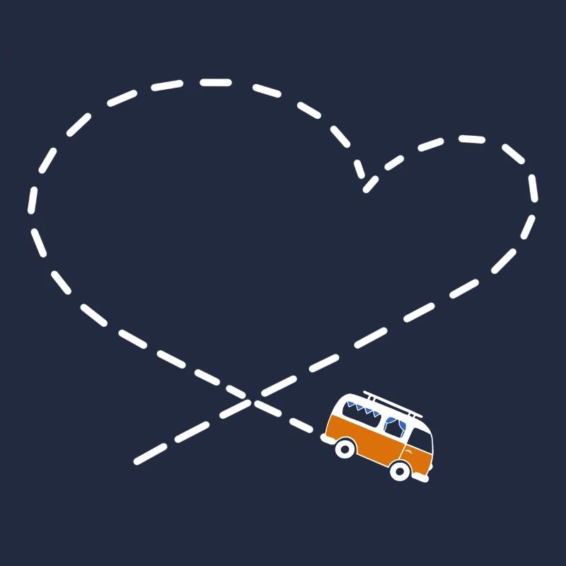 Camper love Bus Camping Herz
