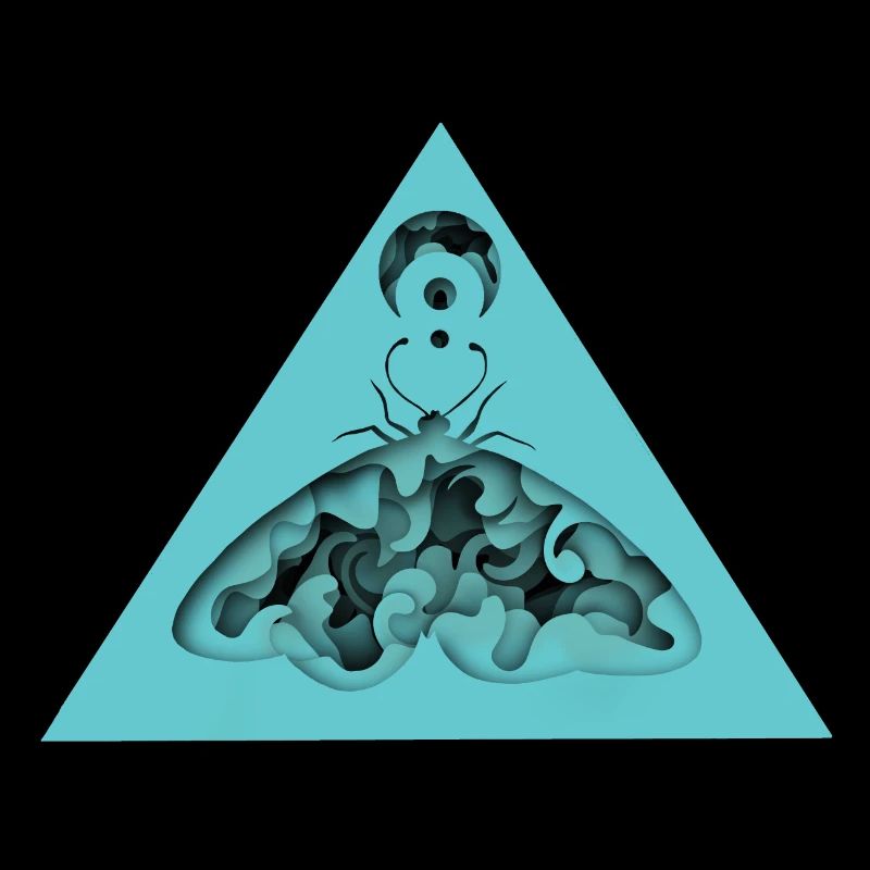 Infinity Moth - Boho Motten 3D Papercut Design