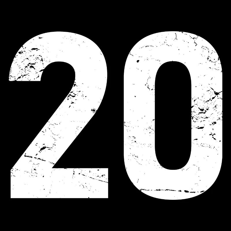 Cool Number 20 - 20 Years Old 20th Birthday Gift