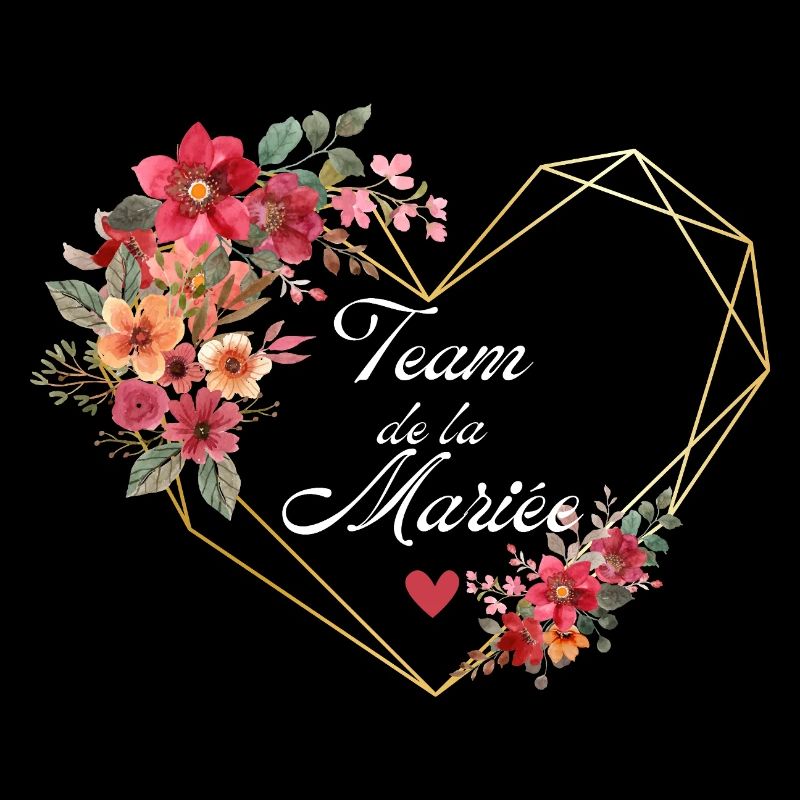 Brautteam Goldenes Herz Blumen