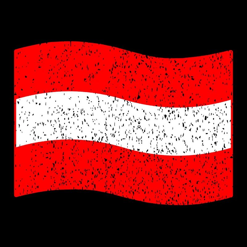 Drapeau vintage de l’Autriche