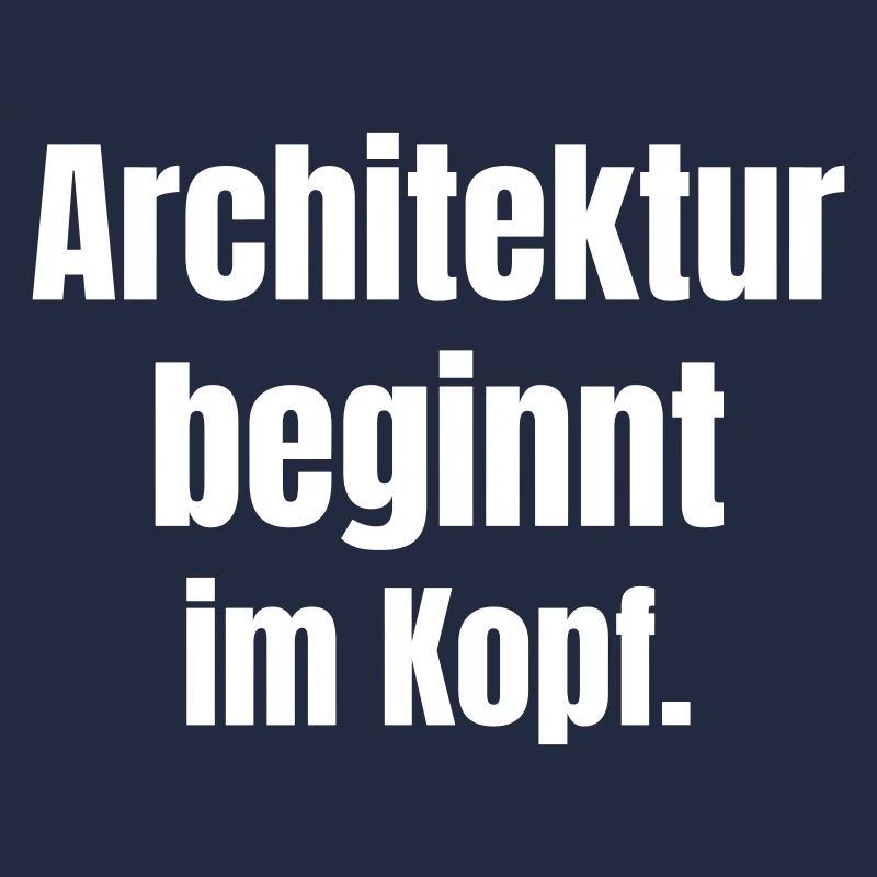 Architektur beginnt im Kopf