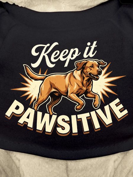 Restez Pawsitive Foxred Labrador Rétro