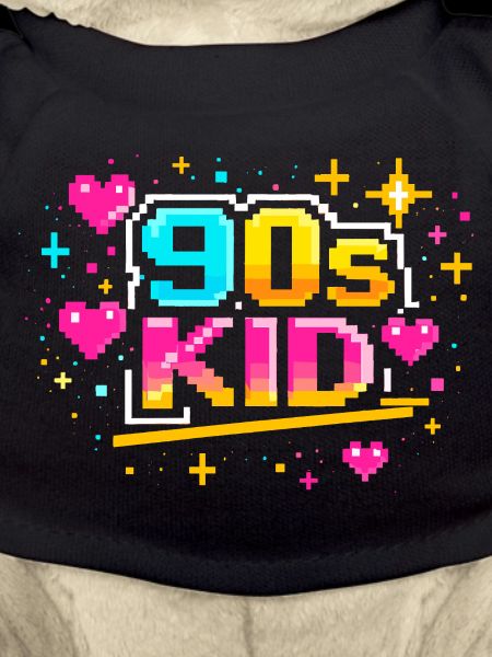 90er Pixelkid Neon Retro