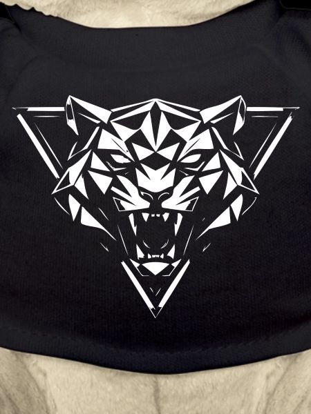 Geometric Wolf Head Facets