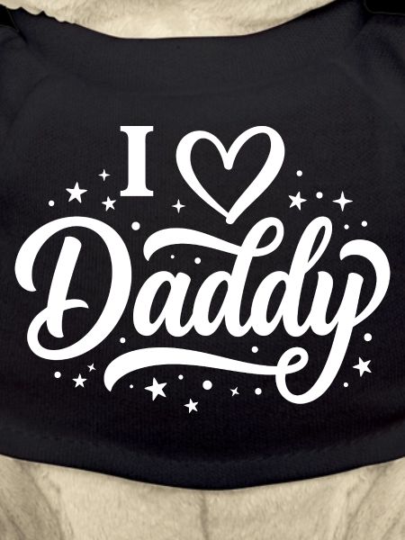 I Love Daddy Script Tee