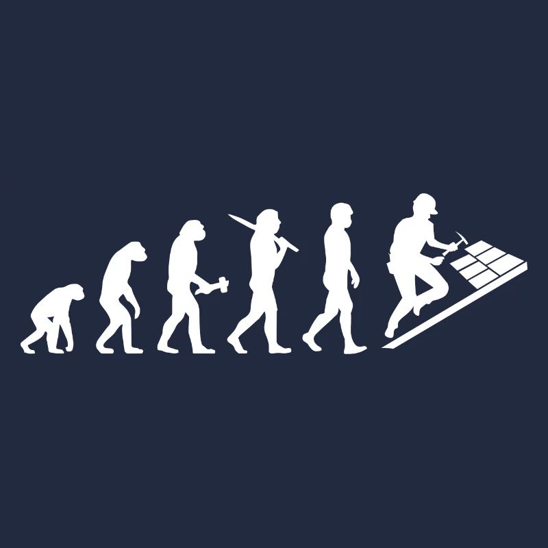 Dachdecker Dachklempner Evolution Geschenk