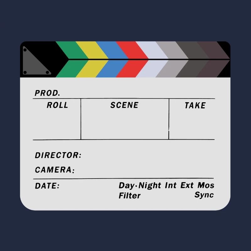 Clapperboard design blank