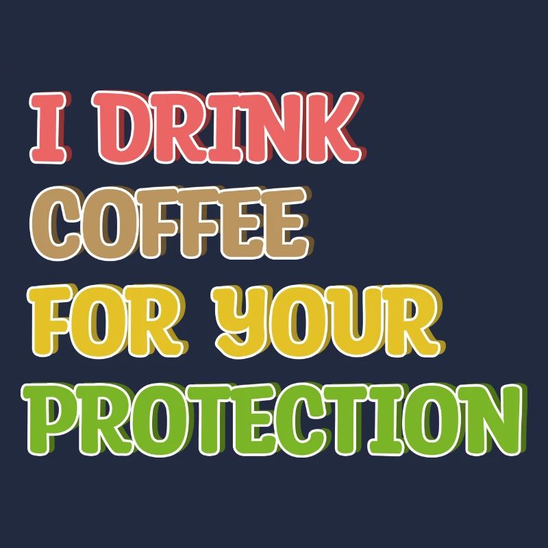 Déclaration de consommation de café Buveur de café humoristique
