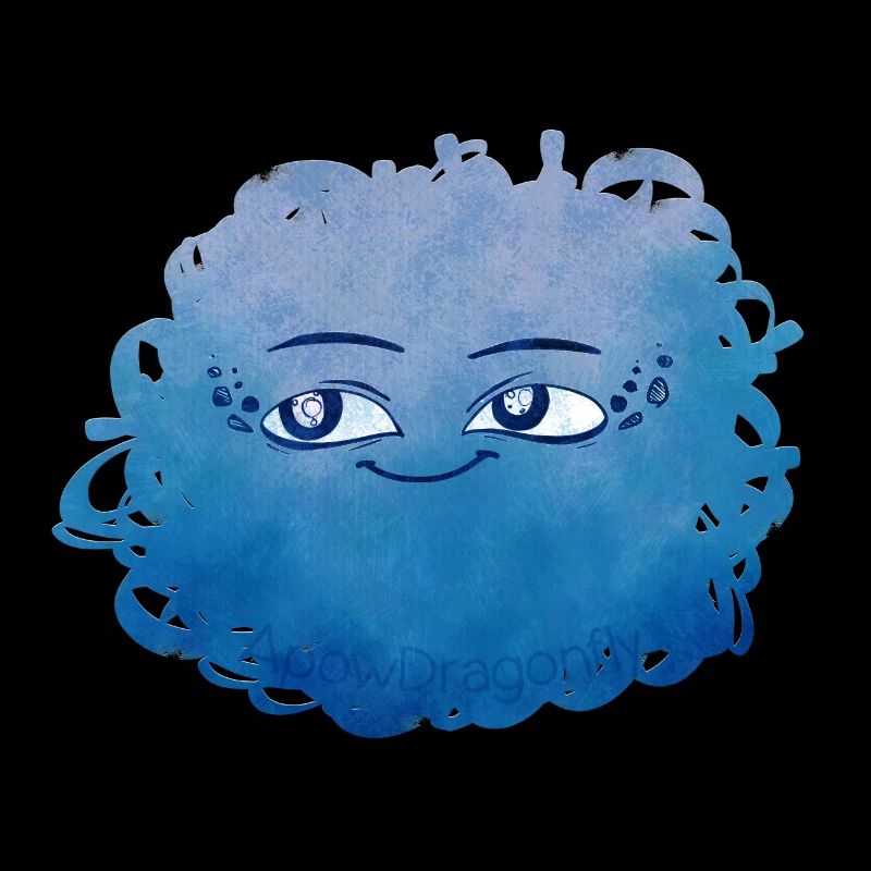 Petit Monstre pelote n°4 – bleu