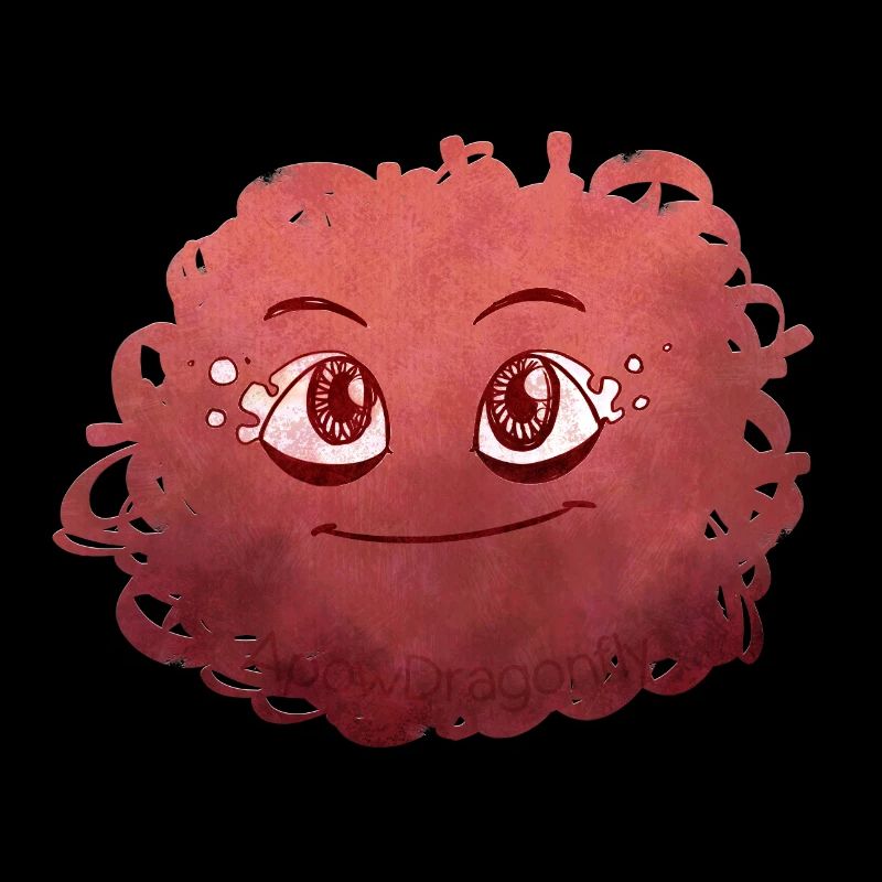Petit Monstre pelote n°8 – rouge