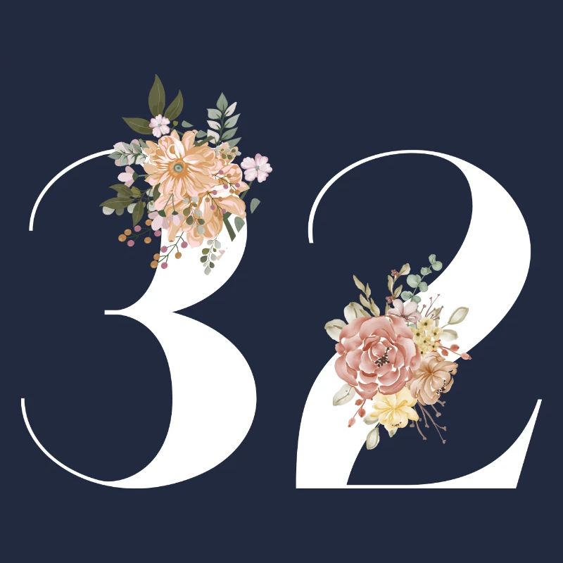 32e anniversaire fleuris (Cadeau de 32 ans)