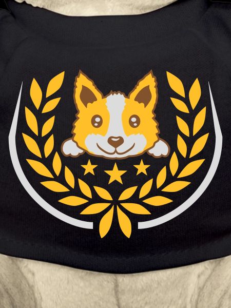Lorbeerkranz süßer Hund Design