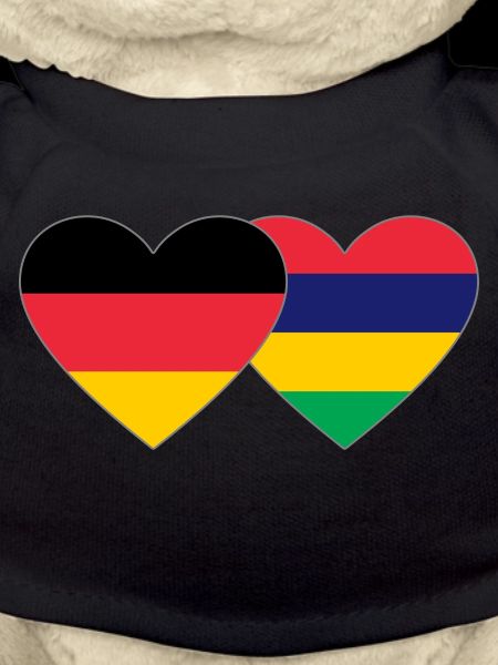 Germany Mauritius Flag Heart
