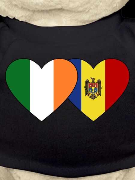 Ireland Moldova Flag Heart