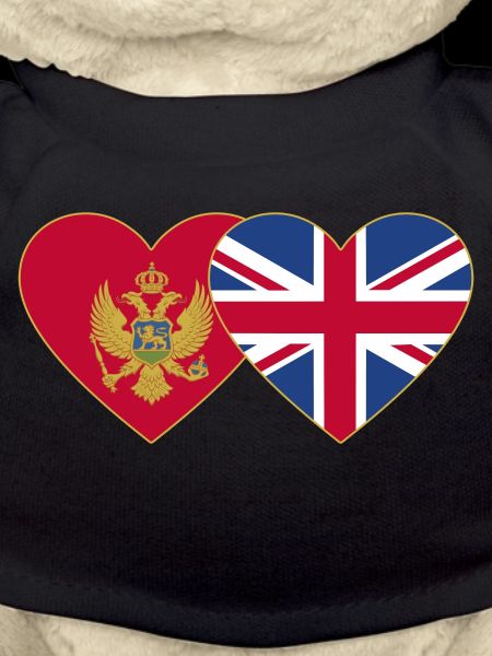 Monténégro Angleterre Drapeau