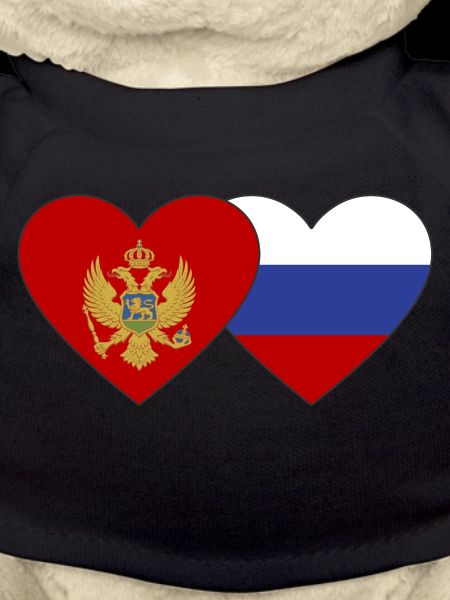Montenegro Russia flag