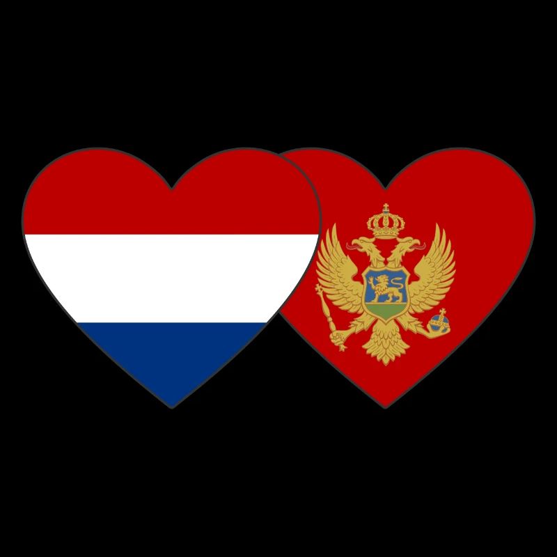 Drapeau du Monténégro néerlandais