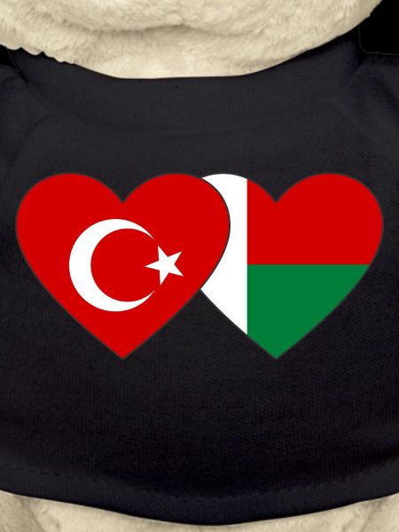 Turkey Madagascar flag heart