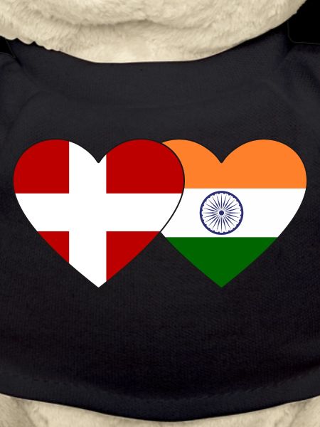 Denmark India Flag Heart