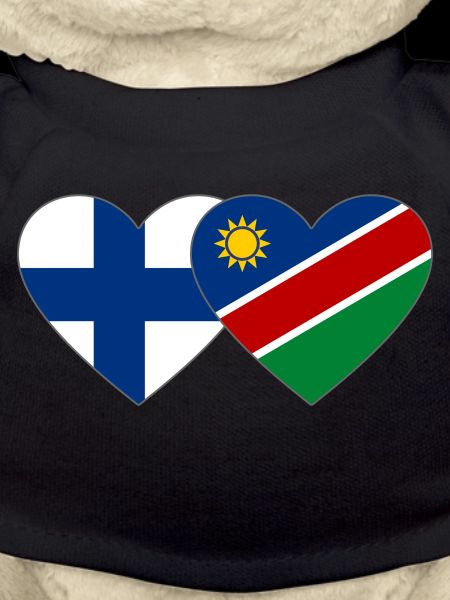 Finland Namibia Flag Heart