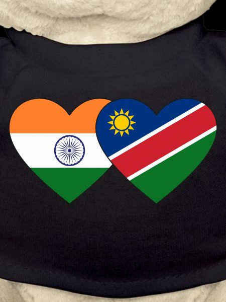 India Namibia Flag Heart