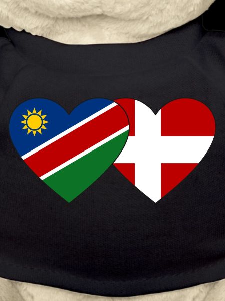 Namibia Denmark Flag Heart