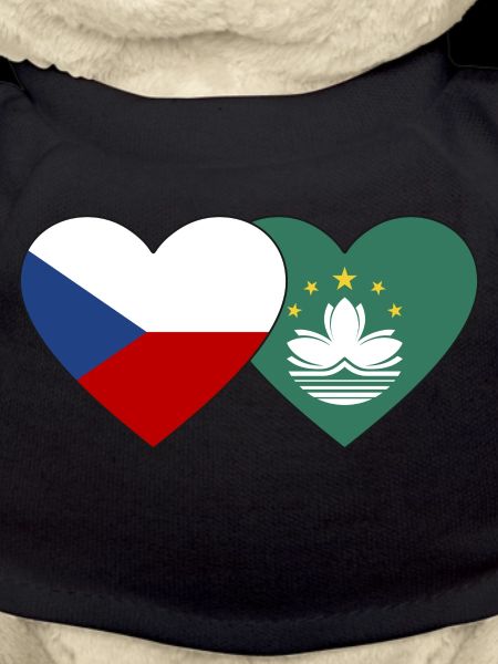 République tchèque Macao Flag Heart