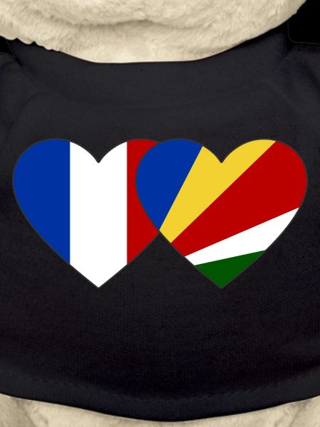 France Seychelles flag heart