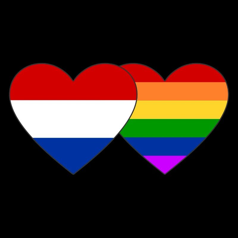 Drapeau arc-en-ciel de la Hollande