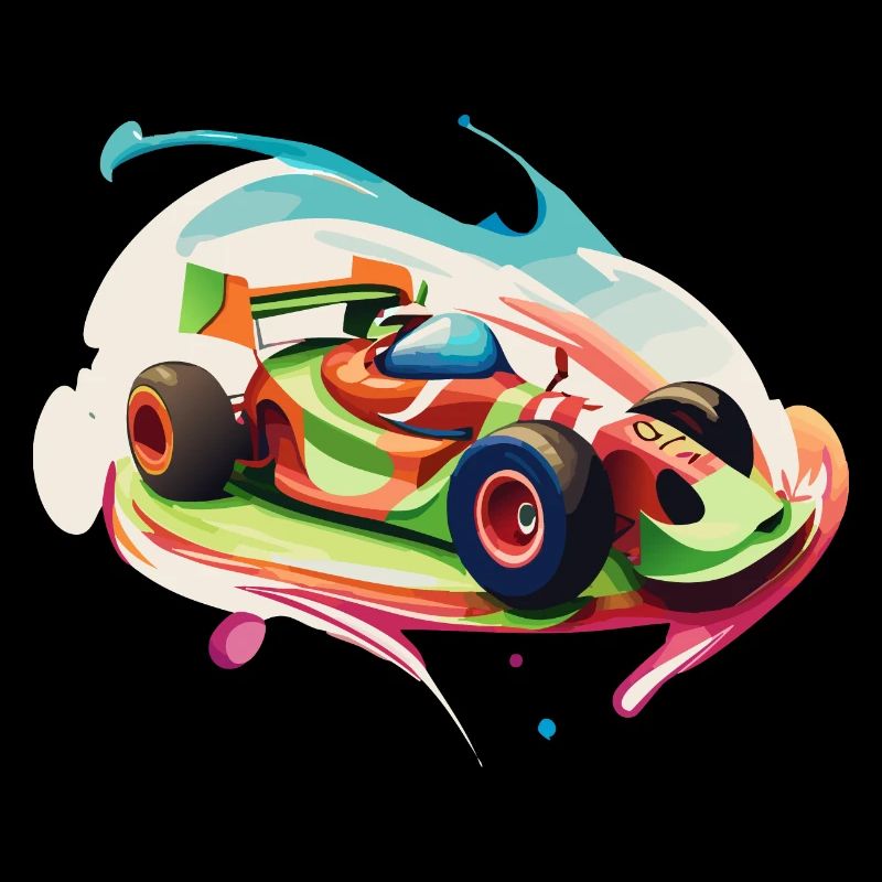 Voiture de course de bonbons