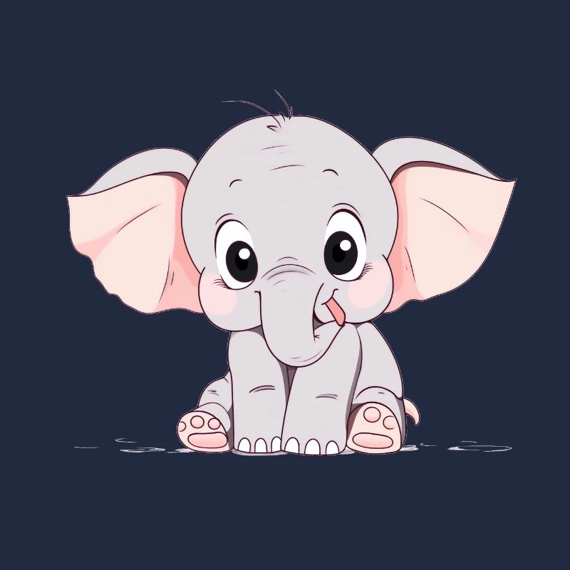 Süßer kleiner Elefant