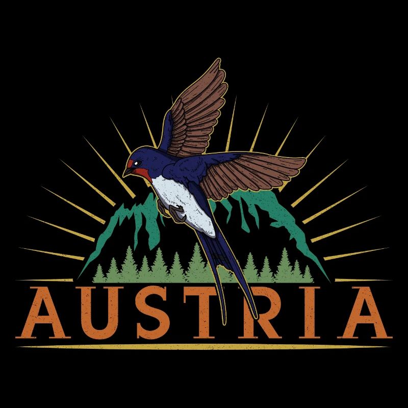 Austria Berg Wald Rauchschwalbe Vogel